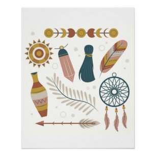 Pôster Estilo Bohemiano (Boho)
