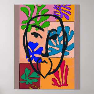 Poster Estilo colorido de Matisse das formas