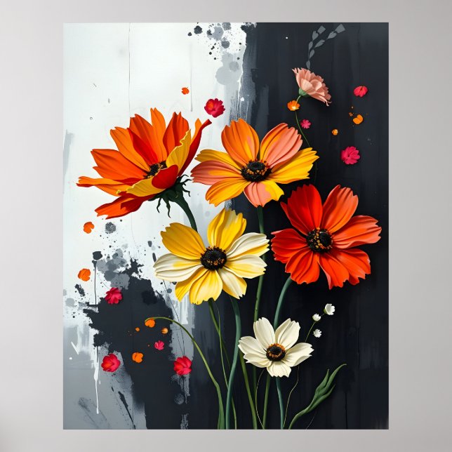 Poster Estilo Cosmo Floral (Frente)