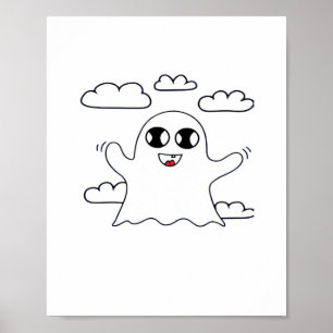 Poster Estilo criativo de pequeno boo bonito