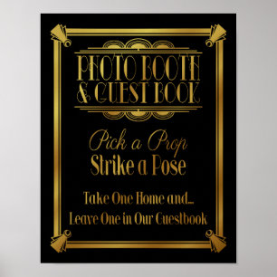 Poster Estilo da Art Deco 20 "Foto para cabine e guia