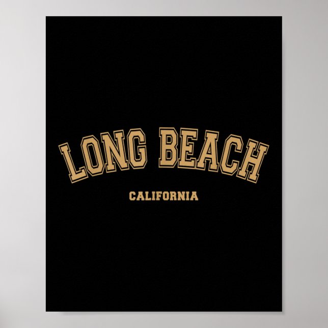Poster Estilo Da Escola De Esporte Long Beach Em Long Bea (Frente)