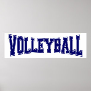 Pôster Estilo da Universidade de Voleibol