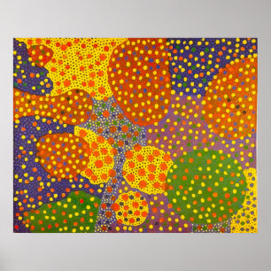 Poster estilo de arte de Yayoi Kusama