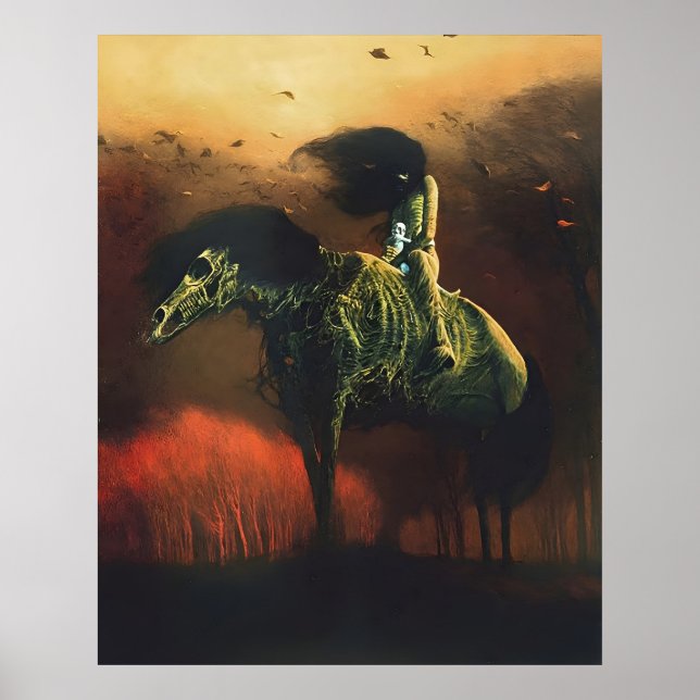 Poster estilo de arte de Zdzislaw Beksinski (Frente)