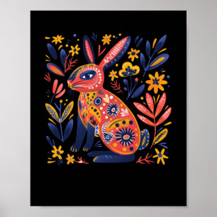 Poster Estilo de Arte Folclórica Vibrante Ilustração De U