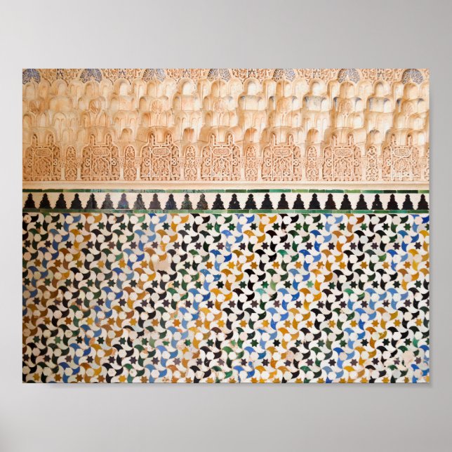 Poster Estilo de Boho Geométrico Árabe (Frente)