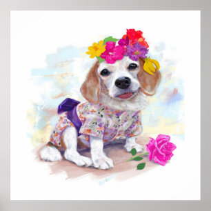 Poster Estilo de Cão-De-Febre Diário Cão-De-Fábrica E