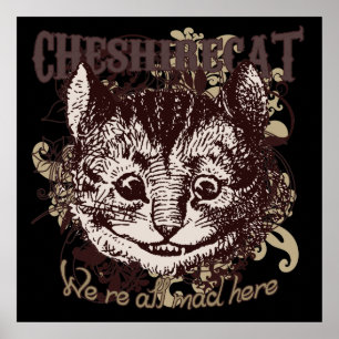 Pôster Estilo de Carnivale do gato de Cheshire