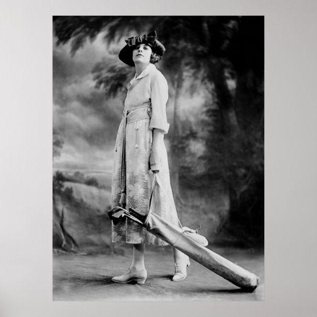 Pôster Estilo de Golfe, 1920 (Frente)