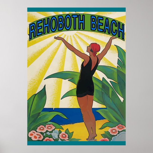 Pôster Estilo de Imagem da Praia Rehoboth (Frente)
