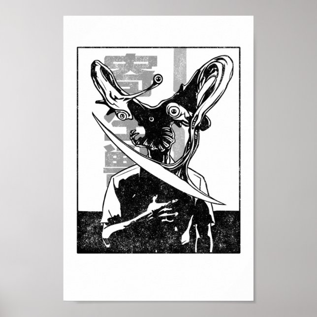 Poster Estilo de manga de parasyte (Frente)