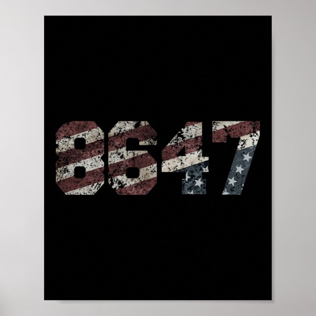 Poster Estilo de Sinalizador com Distância 8647 (Frente)