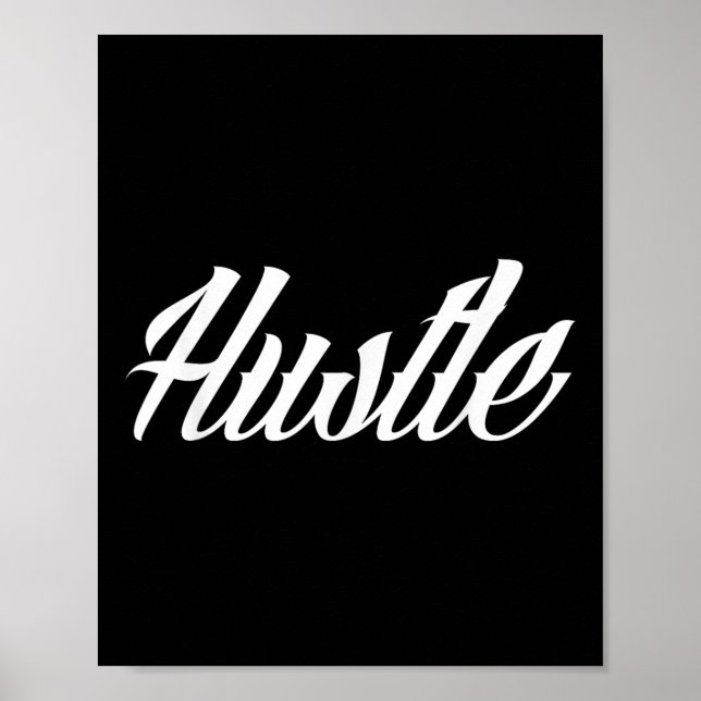 Poster Estilo de Tatuagem de Hustle (Frente)