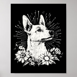 Poster Estilo de Tatuagem Lover Canaan Retro Cog
