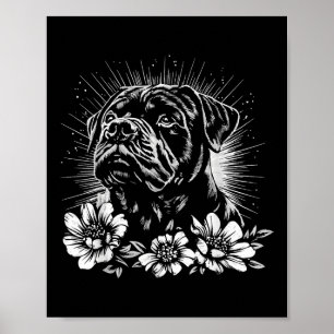 Poster Estilo de Tatuagem por Sobrecarga do Cão Rottweile