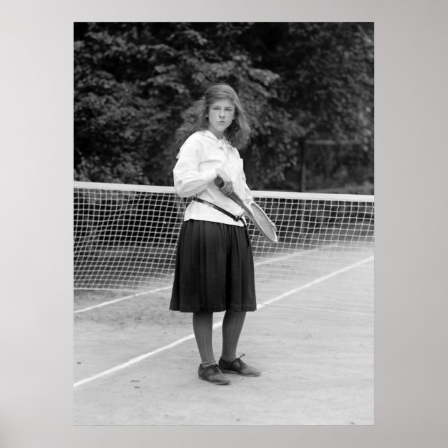 Pôster Estilo de Tênis 1920 (Frente)