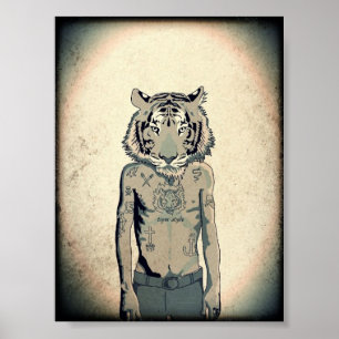 Poster Estilo de Tigre