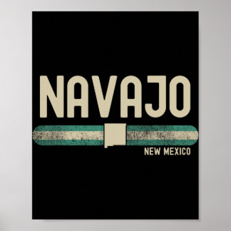 Poster Estilo de Viagem pelo Novo México Navajo &amp; Ano