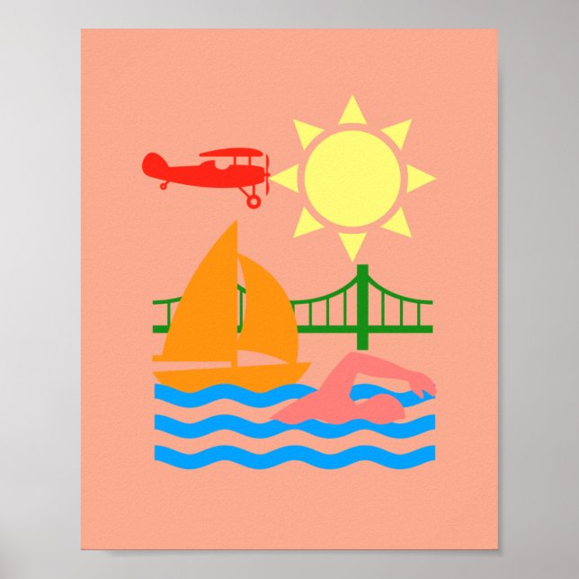 Poster Estilo de vida lago (Frente)