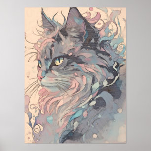 Poster Estilo de Vintagem Mística