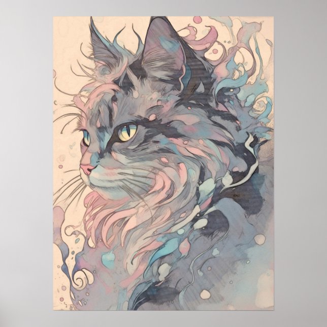 Poster Estilo de Vintagem Mística (Frente)