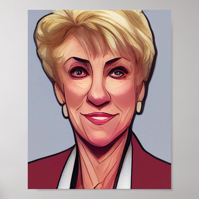 Poster Estilo do História em quadrinhos Linda Mcmahon (Frente)