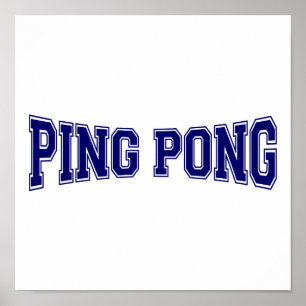 Poster Estilo do pong de ping