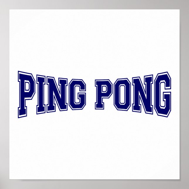 Poster Estilo do pong de ping (Frente)