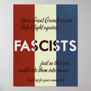Poster Estilo dos Anos 40: Defenda sua Comunidade