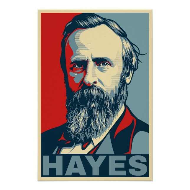 Pôster Estilo Esperança de Rutherford B. Hayes – Liberdad (Frente)