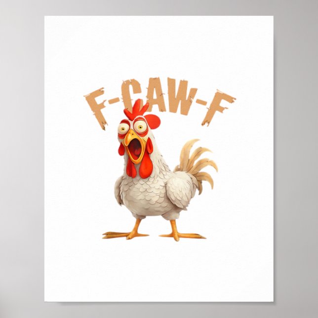 Poster Estilo Estético Clássico F-Caw-F (Frente)