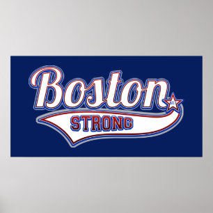 Pôster Estilo forte do hóquei de Boston