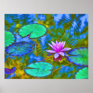Poster Estilo impressionista Lilypad no jardim italiano
