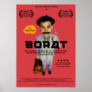 Poster Estilo Japonês Borat 2