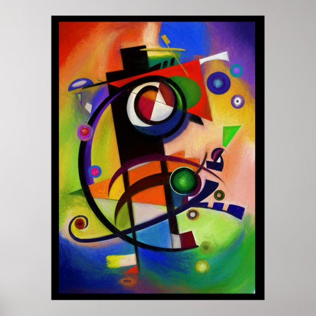 Poster estilo Kandinsky (Frente)