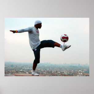 Poster Estilo livre do futebol