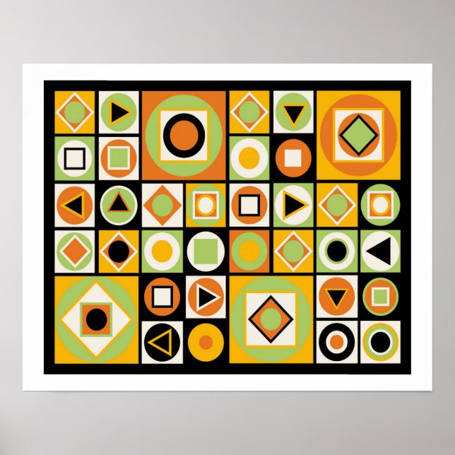 Poster Estilo Moderno de Meados do Século 10 (Frente)
