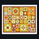 Pôster Estilo Moderno do Século médio 11<br><div class="desc">Médio do século design por Rockett Graphics usando cores clássicas da década de 70</div>