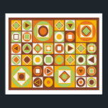 Pôster Estilo Moderno do Século médio 11<br><div class="desc">Médio do século design por Rockett Graphics usando cores clássicas da década de 70</div>