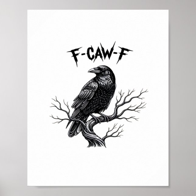 Poster Estilo moderno F Caw F moderno e trendy (Frente)