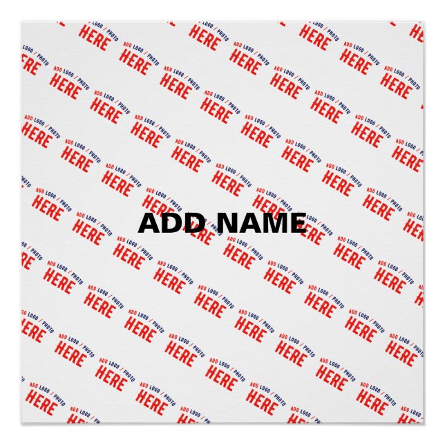 PÔSTER ESTILO MODERNO PERSONALIZÁVEL BRANCO VERIFICADO MA (Frente)