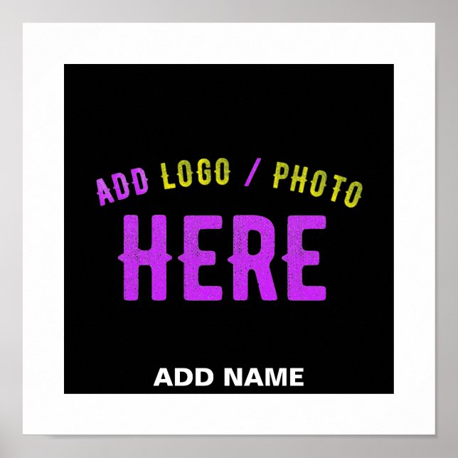 POSTER ESTILO MODERNO PERSONALIZÁVEL PRETO VERIFICADO COM (Frente)