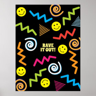 Poster Estilo retro da inspiração do delírio dos