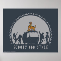 Estilo Scooby-Doo Tribal Van Silhouette