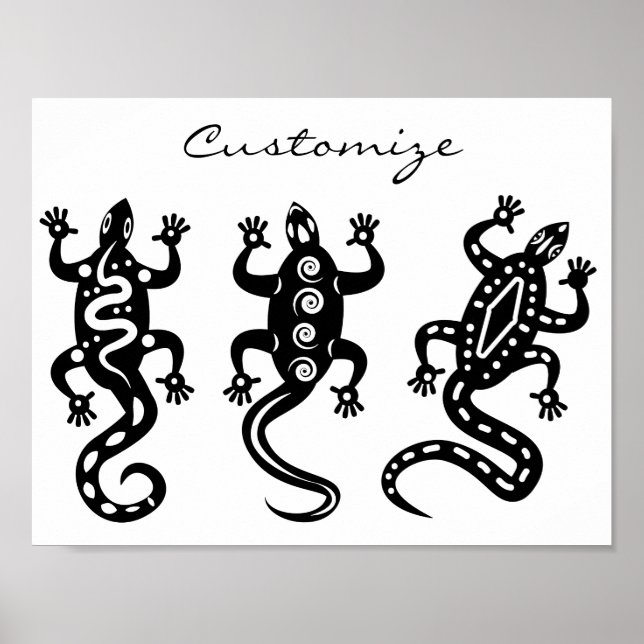 Poster Estilo Thunder_Cove Sudoeste de Três Lagartos Pret (Frente)