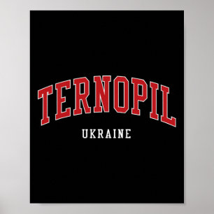 Poster Estilo Universidade Faculdade Ternopil Ucrânia