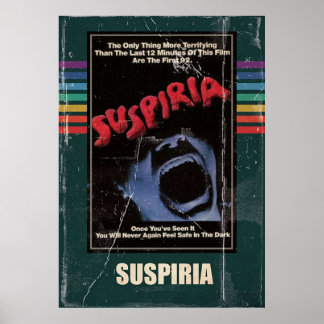 Poster Estilo VHS do Filme de Horror Suspiria 1977
