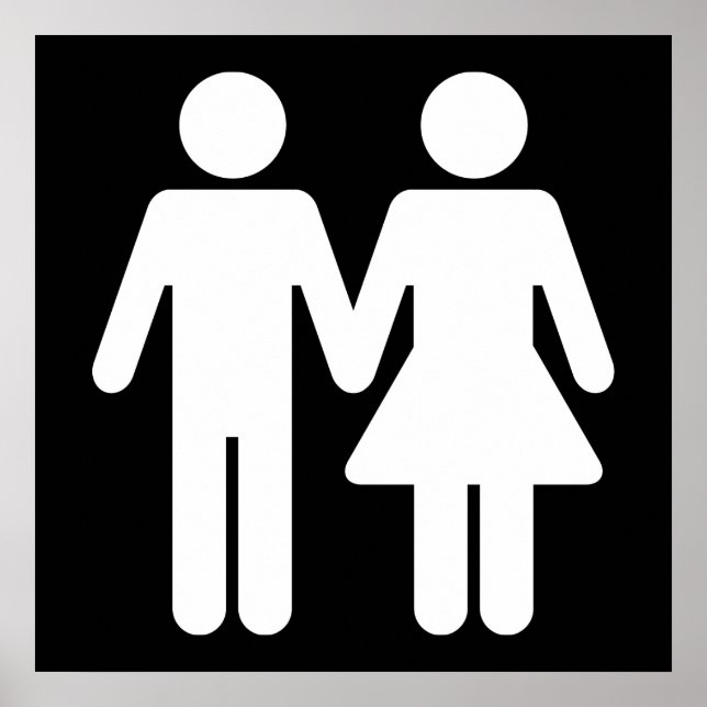 Pôster Estilo WC casal (Frente)