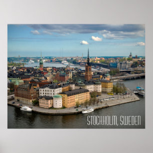 Poster Estocolmo, Cartão-postal de Suecia